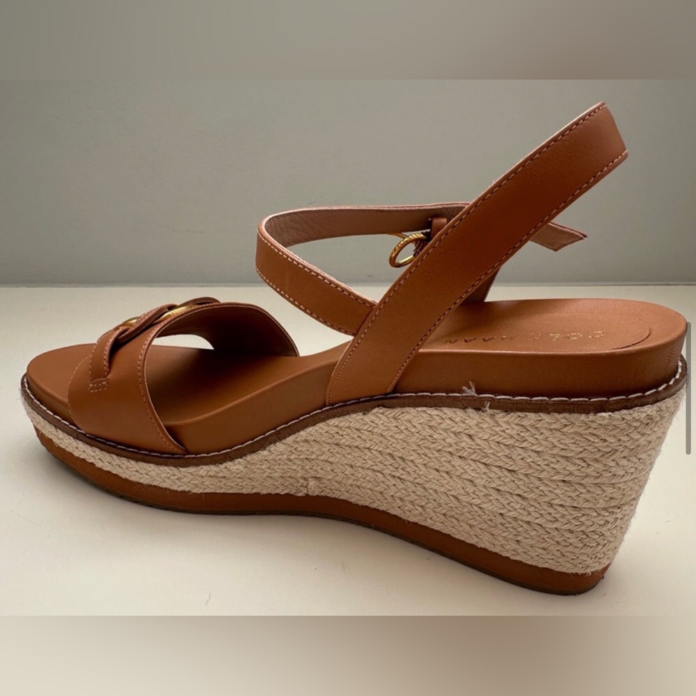 Cole Haan Cloudfeel Espadrille Link Wedge Sandal - Pecan 💞 - Picture 10 of 13